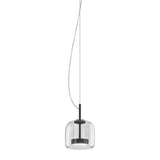 Jube_Pendant_Light_by Vistosi, Size: Small, Finis: Matte Black, Color: Crystal, ,| Casa Di Luce Lighting
