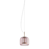 Jube_Pendant_Light_by Vistosi, Size: Small, Finis: Matte Gold, Color: Amethyst, ,| Casa Di Luce Lighting