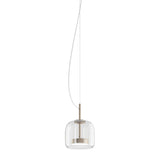 Jube_Pendant_Light_by Vistosi, Size: Small, Finis: Matte Gold, Color: Crysta, ,| Casa Di Luce Lighting
