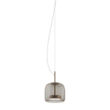 Jube_Pendant_Light_by Vistosi, Size: Small, Finis: Matte Gold, Color: Smoky, ,| Casa Di Luce Lighting