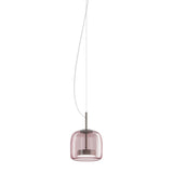 Jube_Pendant_Light_by Vistosi, Size: Small, Finis: Matte Steel, Color: Amethyst, ,| Casa Di Luce Lighting