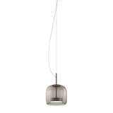 Jube_Pendant_Light_by Vistosi, Size: Small, Finis: Matte Steel, Color: Smoky, ,| Casa Di Luce Lighting