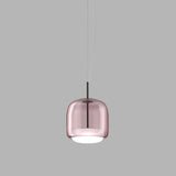 Jube Pendant Light By Vistosi, Tall, Color: Amethyst, Matte Black, , | Casa Di Luce Lighting