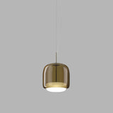 Jube Pendant Light By Vistosi, Tall, Color: Burned Earth, Matte Steel, , | Casa Di Luce Lighting