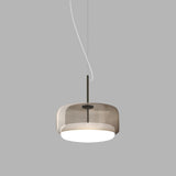 Jube Pendant Light By Vistosi, Wide, Color: Smoky, Matte Black, , | Casa Di Luce Lighting
