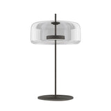 Jube Table Lamp by Vistosi, Size: Large, Finis: Matt Black, Color: Crystal Transparent, ,| Casa Di Luce Lighting