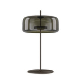 Jube Table Lamp by Vistosi, Size: Large, Finis: Matt Black, Color: Old Green Transparent, ,| Casa Di Luce Lighting