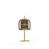 Jube Table Lamp by Vistosi, Size: Small, Finis: Matt Gold, Color: Burned Earth Transparent, ,| Casa Di Luce Lighting