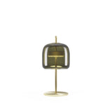 Jube Table Lamp by Vistosi, Size: Small, Finis: Matt Gold, Color: Old Green Transparent, ,| Casa Di Luce Lighting