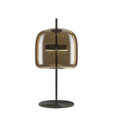Jube Table Lamp by Vistosi, Size: Medium, Finis: Matt Black, Color: Burned Earth Transparent, ,| Casa Di Luce Lighting