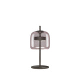 Jube Table Lamp by Vistosi, Size: Small, Finis: Matt Black, Color: Amethyst Transparent, ,| Casa Di Luce Lighting