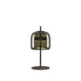 Jube Table Lamp by Vistosi, Size: Small, Finis: Matt Black, Color: Old Green Transparent, ,| Casa Di Luce Lighting