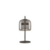 Jube Table Lamp by Vistosi, Size: Small, Finis: Matt Black, Color: Smoky Transparent, ,| Casa Di Luce Lighting