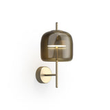 Jube Wall Light by Vistosi, Finis: Matt Gold, Color: Burned Earth Transparent, ,| Casa Di Luce Lighting