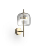 Jube Wall Light by Vistosi, Finis: Matt Gold, Color: Crystal Transparent, ,| Casa Di Luce Lighting