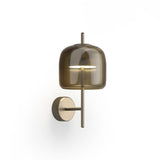 Jube Wall Light by Vistosi, Finis: Matt Steel, Color: Burned Earth Transparent, ,| Casa Di Luce Lighting