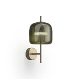 Jube Wall Light by Vistosi, Finis: Matt Steel, Color: Old Green Transparent, ,| Casa Di Luce Lighting