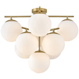 Julep Large Flush Mount Lacquered Brass By Lark Living