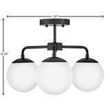 Julep Medium Semi-Flush Mount