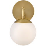 Julep Wall Sconce Lacquered Brass By Lark Living - Front View