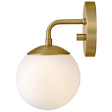 Julep Wall Sconce Lacquered Brass By Lark Living - Side View2