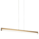 Junction Linear Suspension Medium Aged Gold Brass By Matteo - Front View