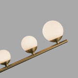 Juniper Suspension Brushed Gold Opal Matte Glass 2 Branches By Kuzco Detailed View