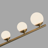 Juniper Suspension Brushed Gold Opal Matte Glass 3 Branches By Kuzco Detailed View