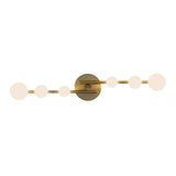 Juniper Wall Sconce Brushed Gold Opal Matte Glass By Kuzco