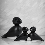 Kay Bojesen Lovebirds, Black, H: 3.5" By Kay Bojesen