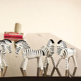 Kay Bojesen Zebra, Black/White, H: 5.5" By Kay Bojesen