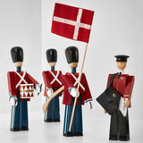 Kay Bojesen Postman, Black/Red, H: 7.9" By Kay Bojesen