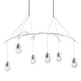 KIWI PENDANT BY HUBBARDTON FORGE, FINISH: VINTAGE PLATINUM; CLEAR GLASS, | CASA DI LUCE LIGHTING