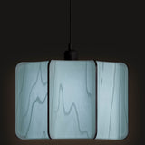 Kactos Pendant Light Matte Black Sea Blue By LZF Lamps - With Light