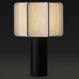 Kactos Table Lamp Matte Black Ceramic Ivory White By LZF Lamps - With Light
