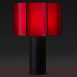 Kactos Table Lamp Matte Black Ceramic Red By LZF Lamps - With Light