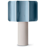 Kactos Table Lamp Matte White Ceramic Blue By LZF Lamps