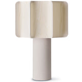 Kactos Table Lamp Matte White Ceramic Ivory White By LZF Lamps