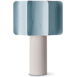 Kactos Table Lamp Matte White Ceramic Sea Blue By LZF Lamps