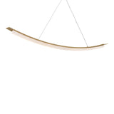 Kaguya Linear Suspension - Large - Modern Brass by Sonneman