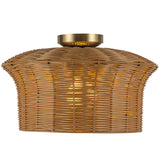 Kai Semi Flush Mount Brushed Gold By Alora