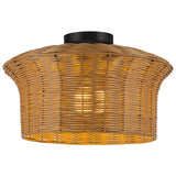 Kai Semi Flush Mount Matte Black By Alora - With Light