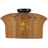 Kai Semi Flush Mount Matte Black By Alora