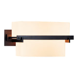 Kakomi Vanity Light 2 Light, shown in Dark Smoke, by Hubbardton Forge