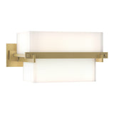 Kakomi Vanity Light 2 Light in Modern Brass by Hubbardton Forge