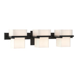 Kakomi Vanity Light 3 Light in Black by Hubbardton Forge