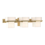 Kakomi Vanity Light 3 Light in Modern Brass by Hubbardton Forge