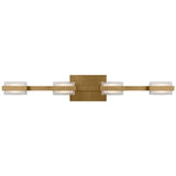Kamden 4-Light Bath Bar by Tech Lighting, Finish: Natural Brass, ,| Casa Di Luce Lighting