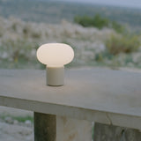 Karl-Johan Portable Table Lamp Light Grey By New Works - Lifestyle View5