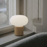 Karl-Johan Portable Table Lamp Ochre Yellow By New Works - Lifestyle View1